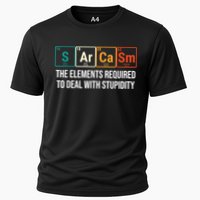 Vintage Sarcasm Elements Stupidity Chemistry Science Performance Shirt