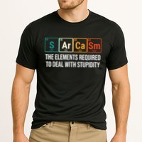 Vintage Sarcasm Elements Stupidity Chemistry Science Performance Shirt