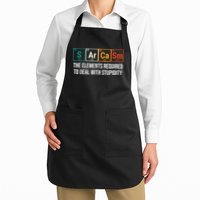 Vintage Sarcasm Elements Stupidity Chemistry Science Apron