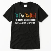 Vintage Sarcasm Elements Stupidity Chemistry Science Tall T-Shirt
