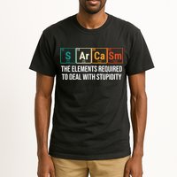 Vintage Sarcasm Elements Stupidity Chemistry Science Tall T-Shirt