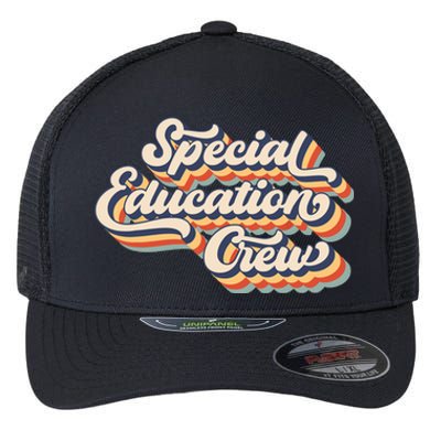 Vintage Special Education Crew Sped Squad Special Ed Teacher Flexfit Unipanel Trucker Cap