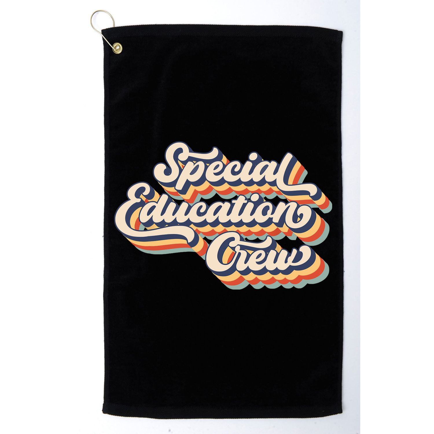 Vintage Special Education Crew Sped Squad Special Ed Teacher Golf Towel