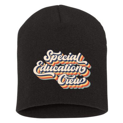 Vintage Special Education Crew Sped Squad Special Ed Teacher Short Acrylic Beanie