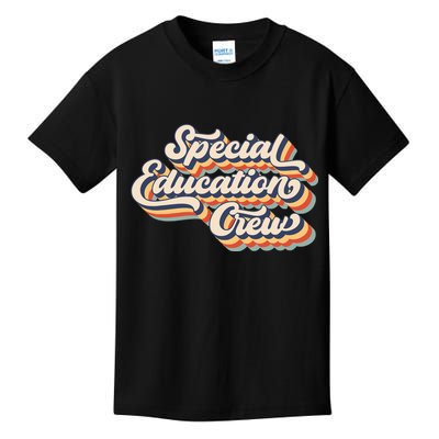Vintage Special Education Crew Sped Squad Special Ed Teacher Kids T-Shirt