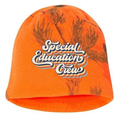 Vintage Special Education Crew Sped Squad Special Ed Teacher Kati - Camo Knit Beanie