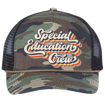 Vintage Special Education Crew Sped Squad Special Ed Teacher Retro Rope Trucker Hat Cap