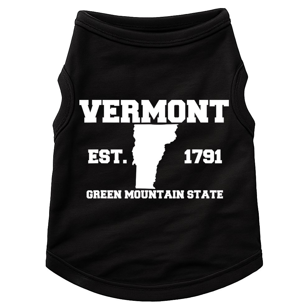 Vermont Souvenir Est 1791 Green Mountain For Men Women Kids Doggie Tank