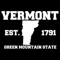 Vermont Souvenir Est 1791 Green Mountain For Men Women Kids Impact Tech Backpack