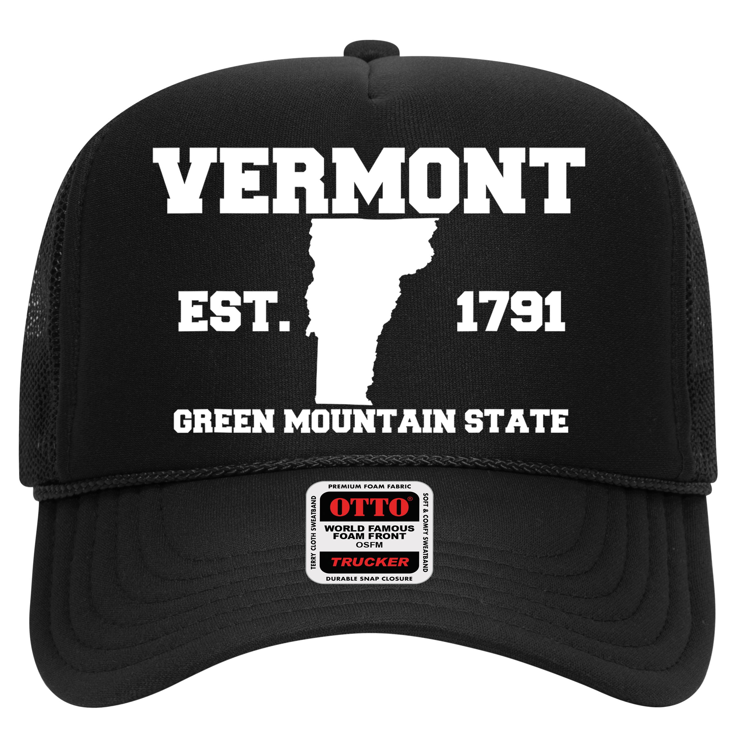 Vermont Souvenir Est 1791 Green Mountain For Men Women Kids Hat