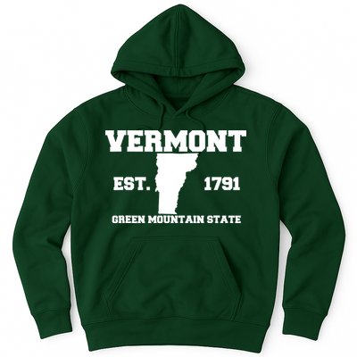 Vermont Souvenir Est 1791 Green Mountain For Men Women Kids Hoodie