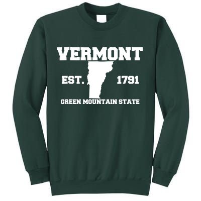 Vermont Souvenir Est 1791 Green Mountain For Men Women Kids Sweatshirt