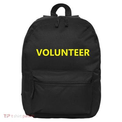 Volunteer Staff Event Job Uniform Charity Group Church 16 in Basic Backpack