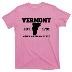 Vermont Souvenir Est 1791 Green Mountain For Men Women T-Shirt