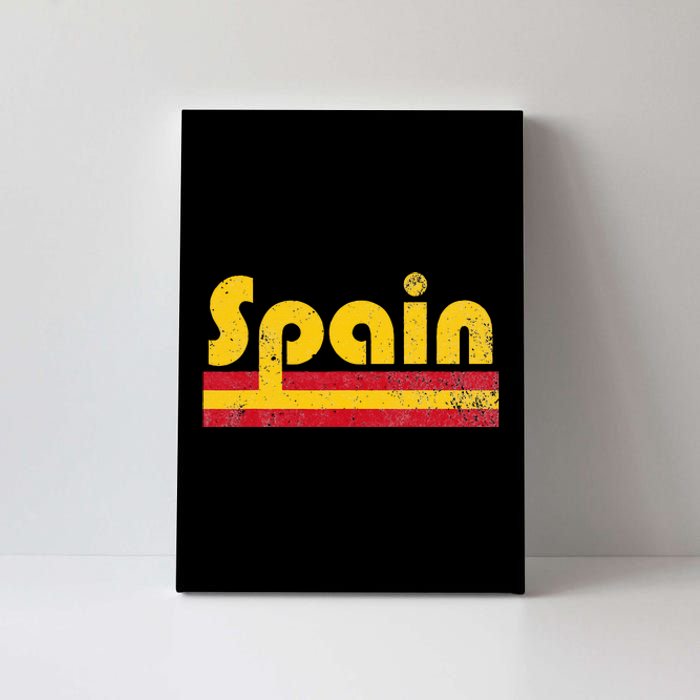 Vintage Spanish Flag Spain Pride Roots Heritage Gift Canvas