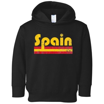 Vintage Spanish Flag Spain Pride Roots Heritage Gift Toddler Hoodie