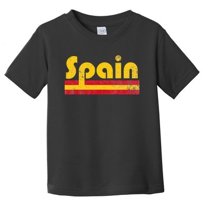 Vintage Spanish Flag Spain Pride Roots Heritage Gift Toddler T-Shirt