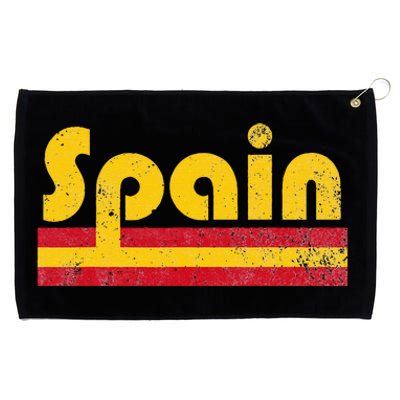 Vintage Spanish Flag Spain Pride Roots Heritage Gift Grommeted Golf Towel