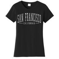 Vintage San Francisco California Arched Text Travel Souvenir Women's T-Shirt