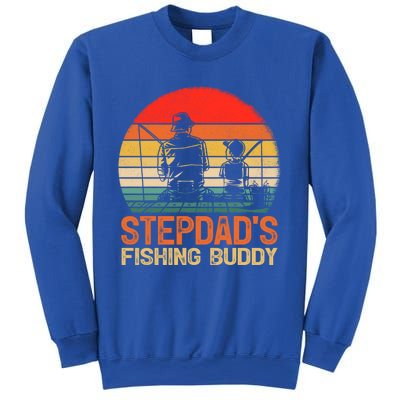 Vintage Stepdad's Fishing Buddy Fishing Father's Day Meaningful Gift Sweatshirt