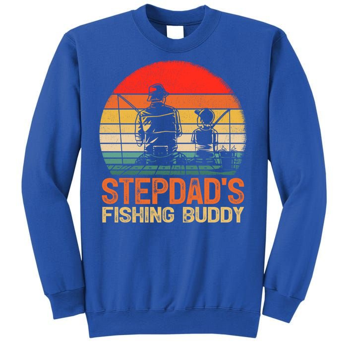 Vintage Stepdad's Fishing Buddy Fishing Father's Day Meaningful Gift Sweatshirt