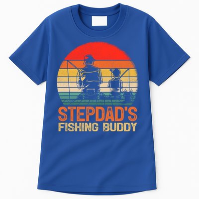 Vintage Stepdad's Fishing Buddy Fishing Father's Day Meaningful Gift Tall T-Shirt