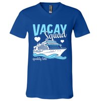 Vacay Squad Family Cruise Vacation Gift V-Neck T-Shirt