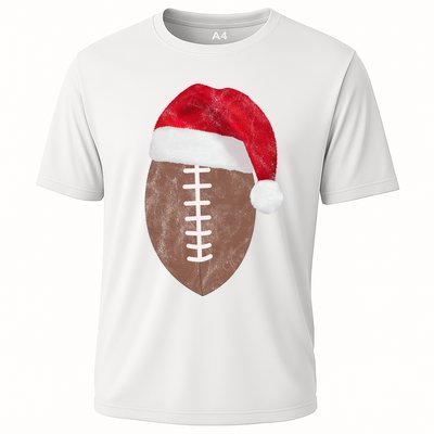 Vintage Santa Football Lover Christmas Performance Shirt