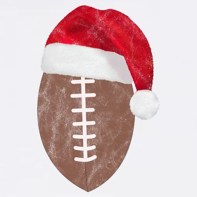 Vintage Santa Football Lover Christmas T-Shirt