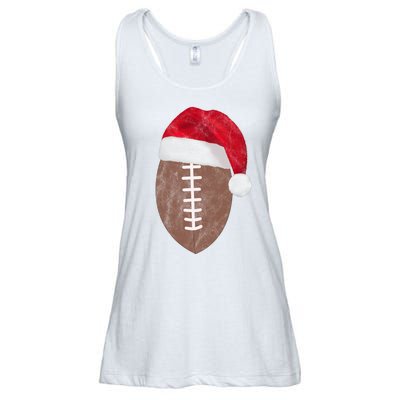 Vintage Santa Football Lover Christmas Ladies Essential Flowy Tank