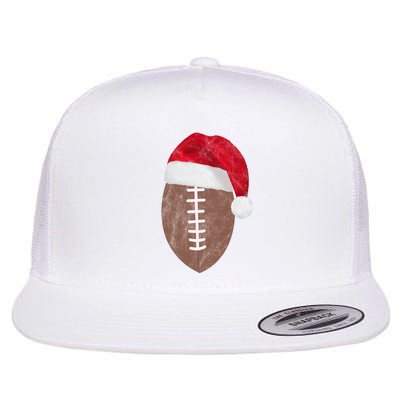 Vintage Santa Football Lover Christmas Flatbill Hat