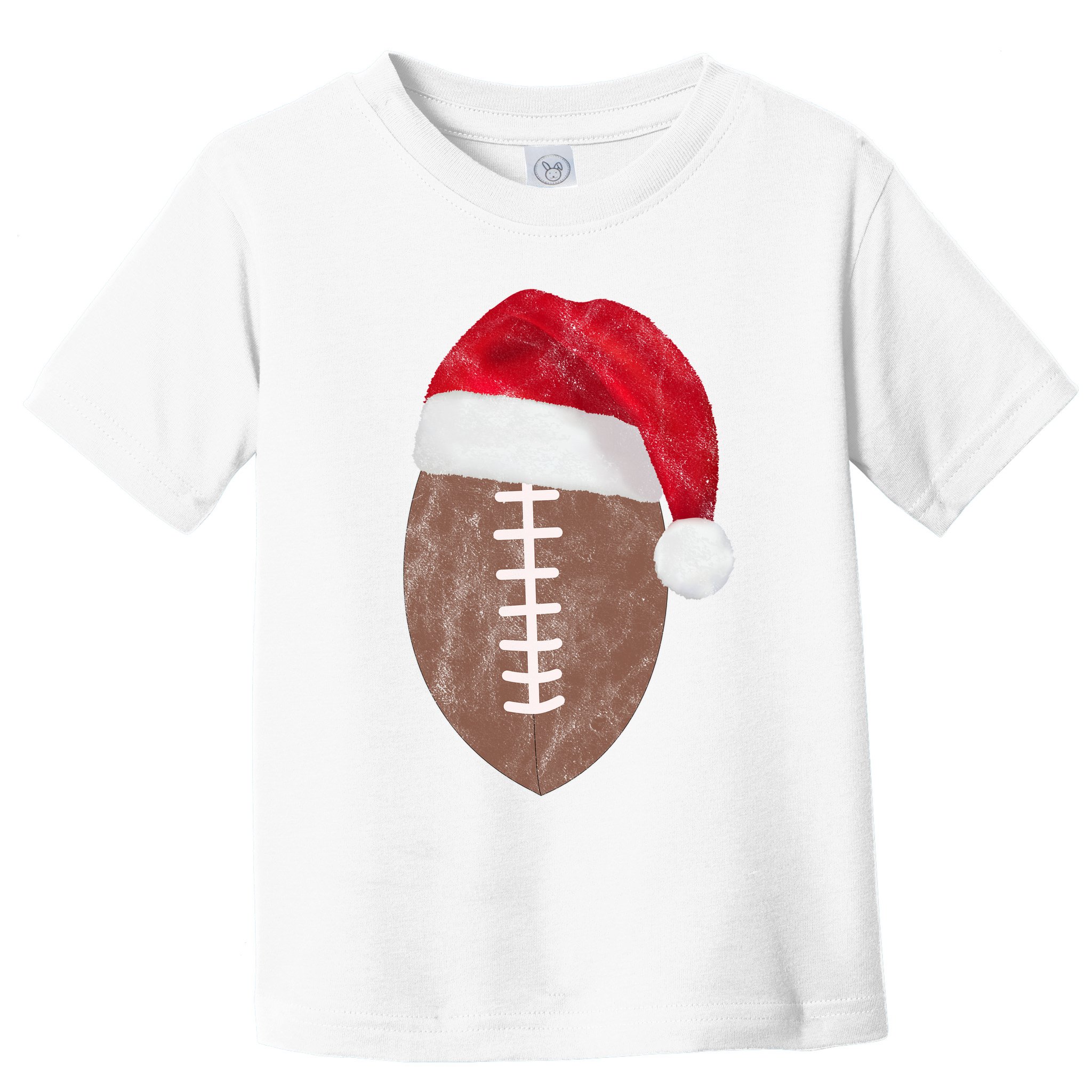 Vintage Santa Football Lover Christmas Toddler T-Shirt