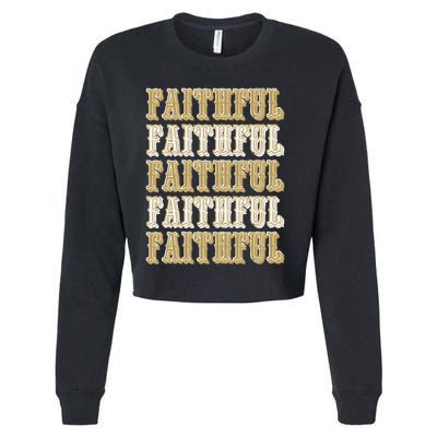 vintage San Francisco Sunday Faithful Cropped Pullover Crew