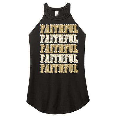 vintage San Francisco Sunday Faithful Women’s Perfect Tri Rocker Tank