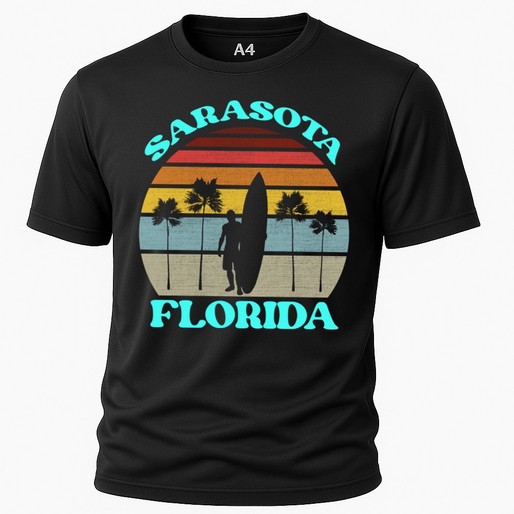 Vintage Sarasota Florida Summer Travel 80s Beach Souvenirs Gift Performance Shirt