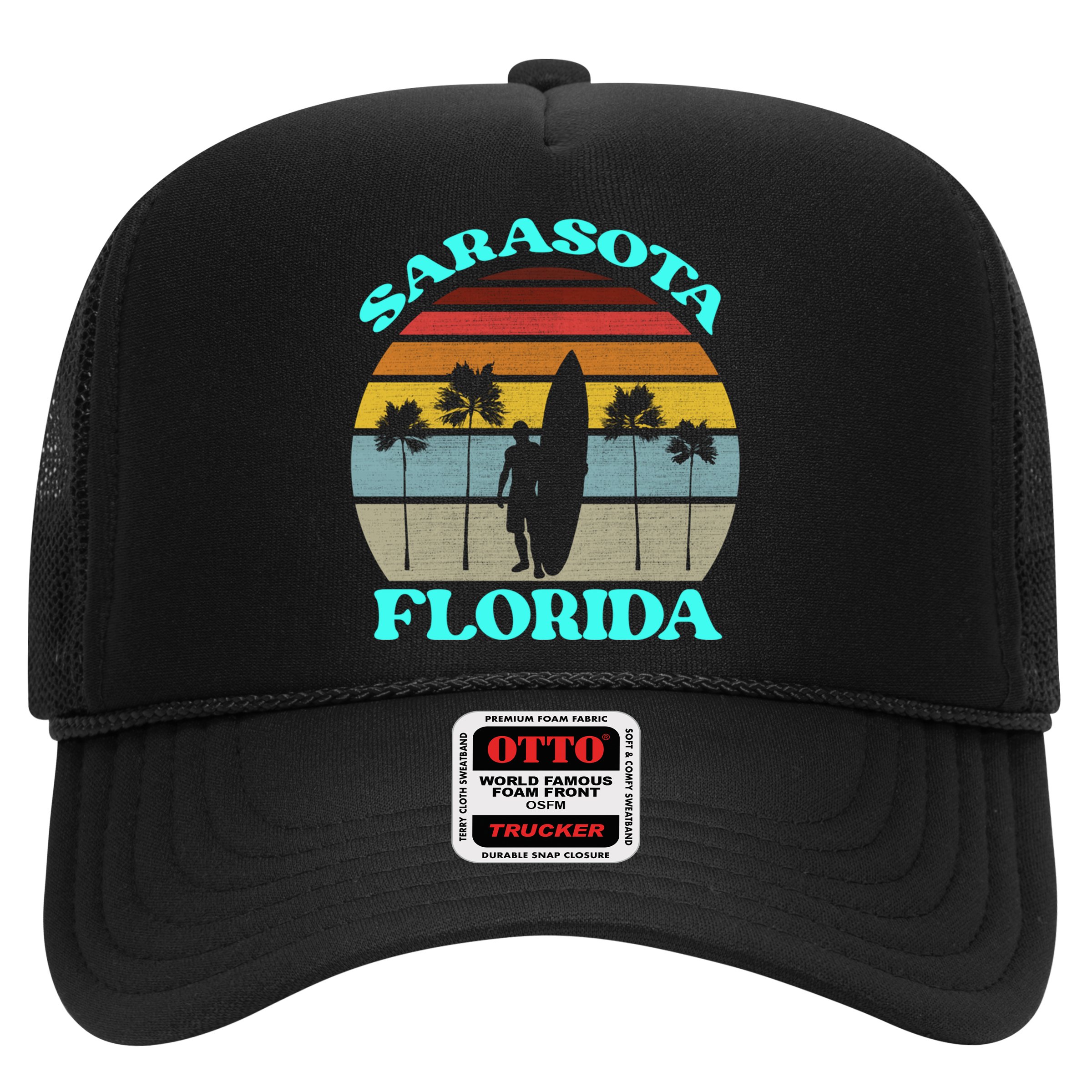 Vintage Sarasota Florida Summer Travel 80s Beach Souvenirs Gift Hat