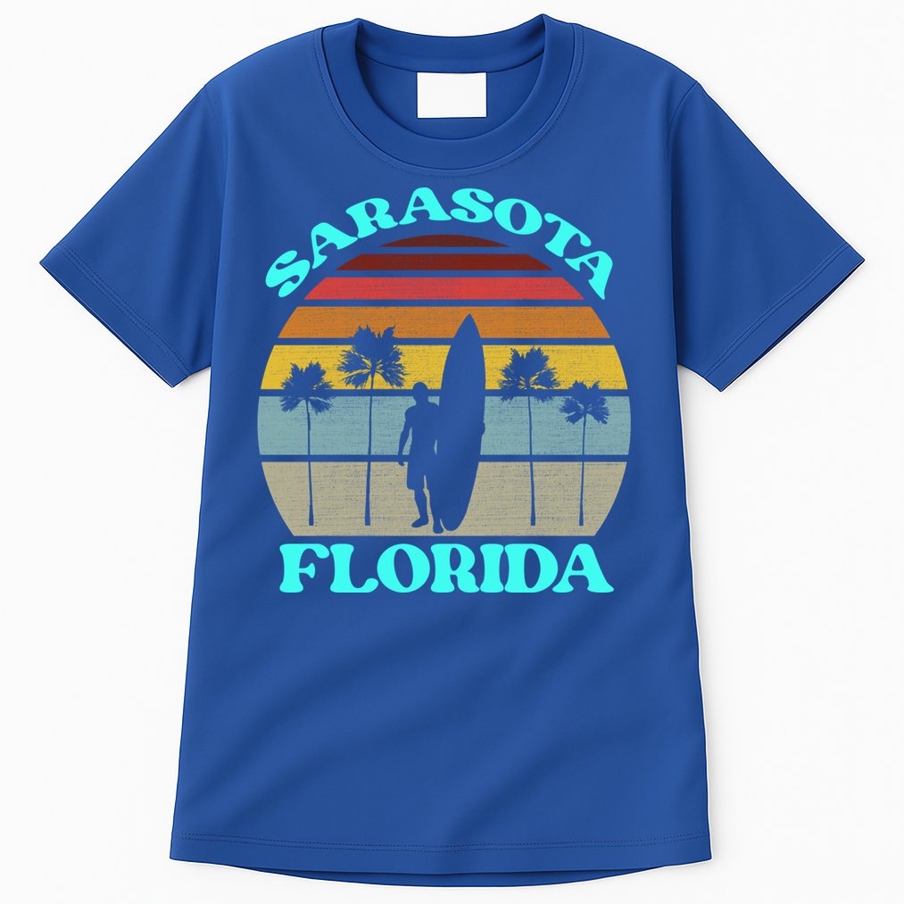 Vintage Sarasota Florida Summer Travel 80s Beach Souvenirs Gift Tall T-Shirt