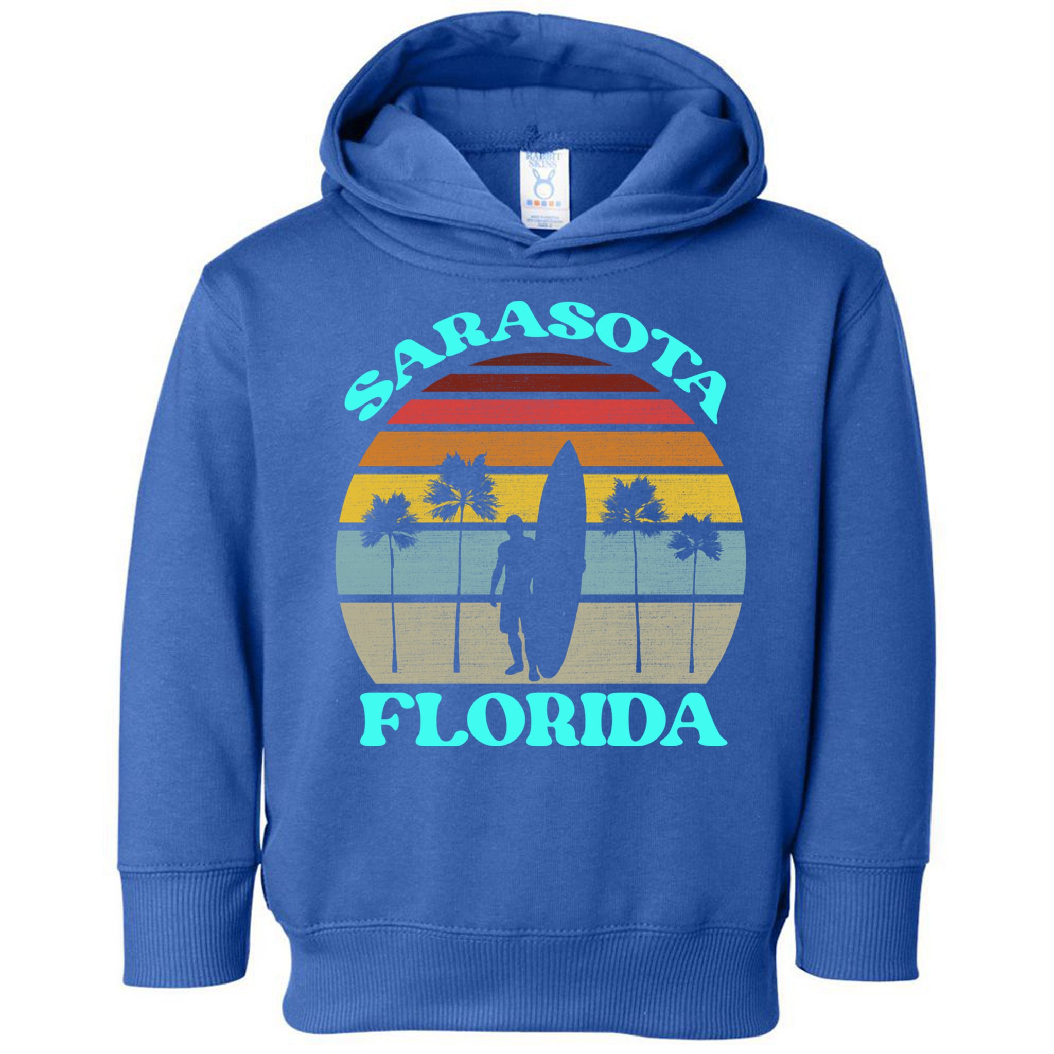 Vintage Sarasota Florida Summer Travel 80s Beach Souvenirs Gift Toddler Hoodie