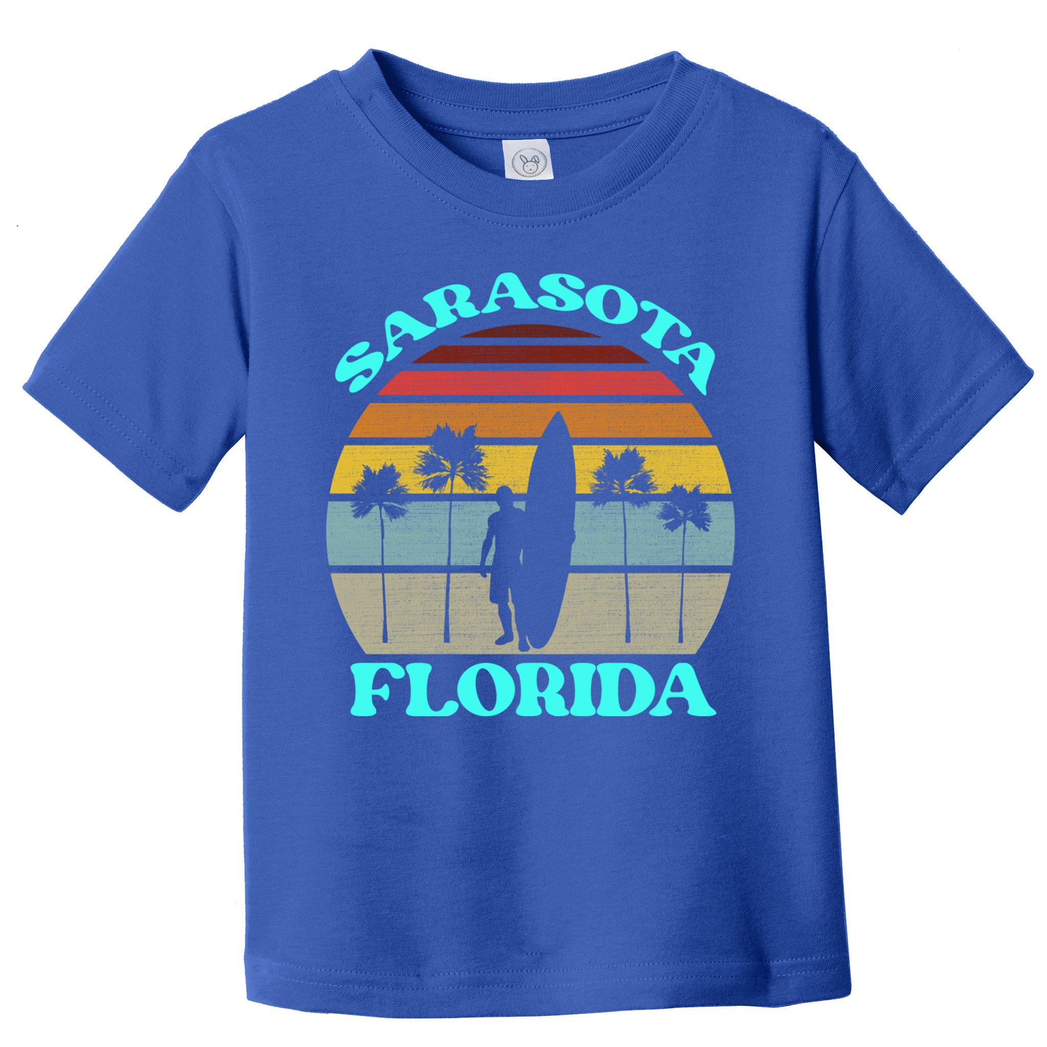 Vintage Sarasota Florida Summer Travel 80s Beach Souvenirs Gift Toddler T-Shirt