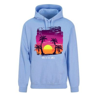 Vintage Sunset Fun In The Sun Summer Beach Funny Gift Unisex Surf Hoodie