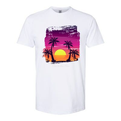 Vintage Sunset Fun In The Sun Summer Beach Funny Gift Softstyle CVC T-Shirt