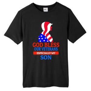 Veteran Son For Proud Dad Mom Mother Father Cool Gift Tall Fusion ChromaSoft Performance T-Shirt