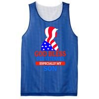 Veteran Son For Proud Dad Mom Mother Father Cool Gift Mesh Reversible Basketball Jersey Tank