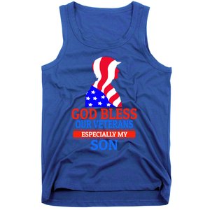 Veteran Son For Proud Dad Mom Mother Father Cool Gift Tank Top