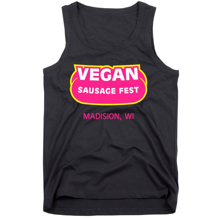 Vegan Sausage Fest Madison Wi Tank Top