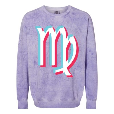 Virgo Shirts For Women And Men Zodiac Virgo Colorblast Crewneck Sweatshirt