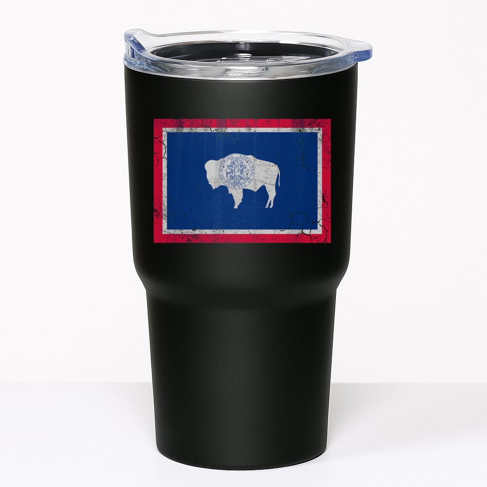 Vintage State Flag Of Wyoming Tumbler