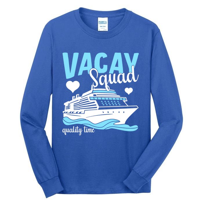 Vacay Squad Family Cruise Vacation Gift Tall Long Sleeve T-Shirt