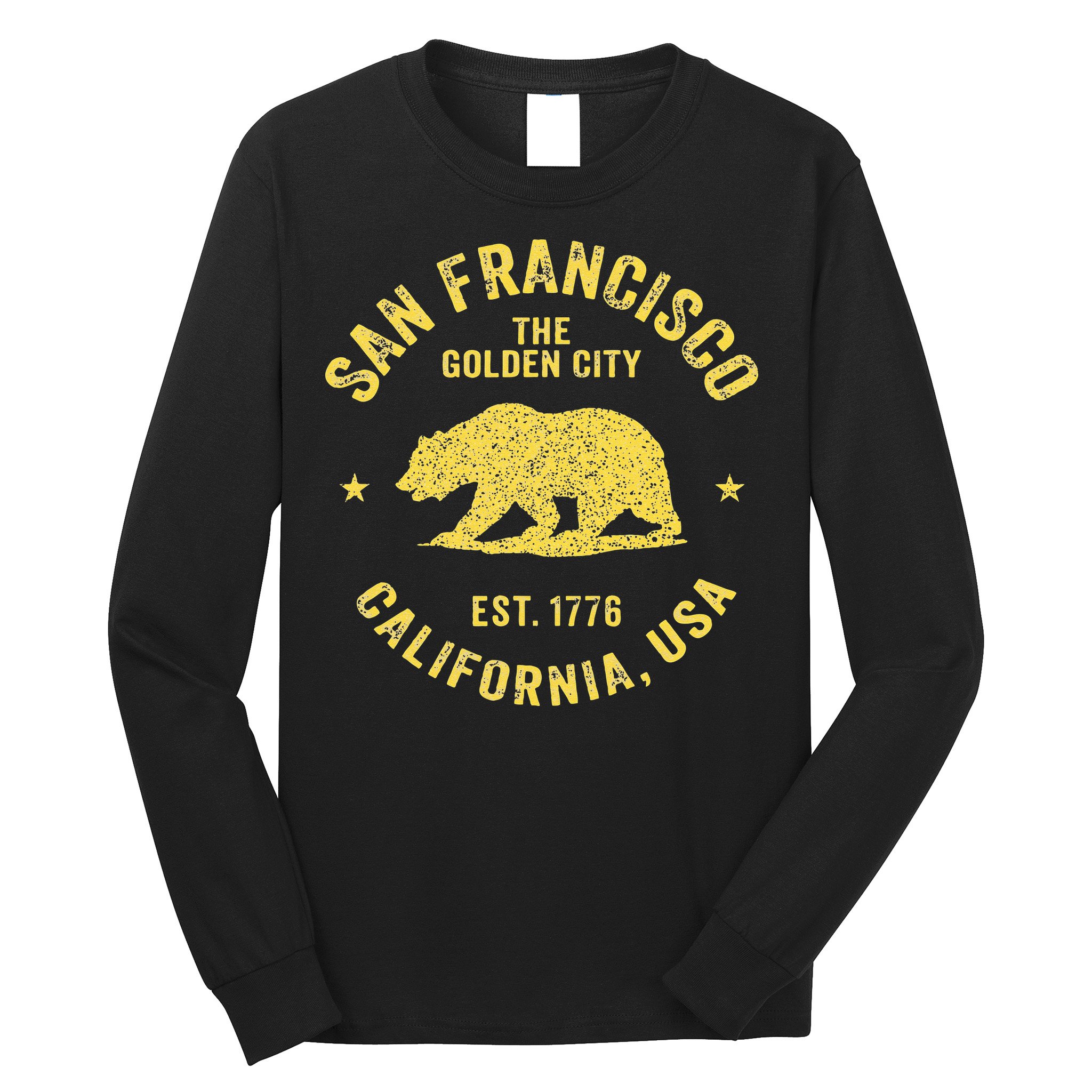 Vintage San Francisco Retro California Bear Travel Souvenir Long Sleeve Shirt