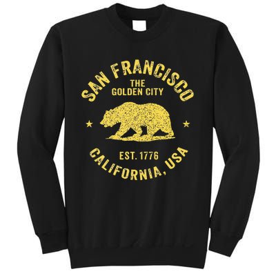 Vintage San Francisco Retro California Bear Travel Souvenir Sweatshirt